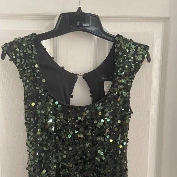 B. Darlin Black with Green Sequin Dress - Picture 3 of 6
